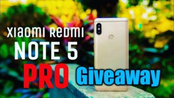 Gold Redmi Note 5 Pro Giveaway header