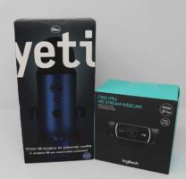 Blue Yeti Microphone and Logitech ProStream
