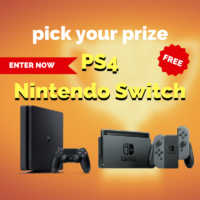 Sony Playstation 4 or Nintendo Switch Giveaway header