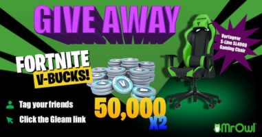 50 !   000 V Bucks And A Vertagear Gaming Chair Best Of Gleam Giveaways - domi!   nate your competition by entering mrowl s fortnite giveaway we re giving out 3 prizes that include two 50 000 fortnite v bucks prizes and a vertagear