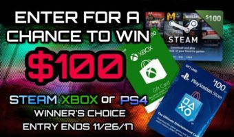 $100 Gift Card for Steam, Xbox, or PSN header