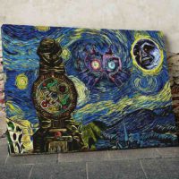 Majora's Mask Starry Night Wall Art Canvas