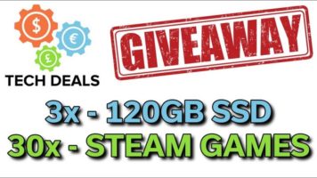 3x 120GB SSD + 30x Random Steam Game Giveaway header